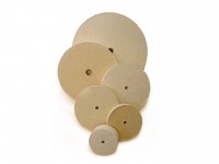 Polishing felt disc - with drilled center