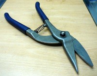 Sheet metal shears with spring - right