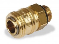Air quick coupler with external thread and seal, Aircraft