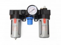 Air pressure regulator with BC2000 sludge separator and lubricator