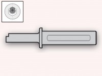 Slotting holder for hexagonal profile 11-17mm, UT-HEX-11 / 17-25
