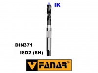 Machine tap M10 HSSE-PM ISO2(6HX) DIN371 TiCN IK spiral (15°), FANAR