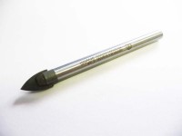 Tile and glass drill bit with carbide tip