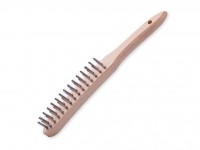 Double-row stainless steel hand brush