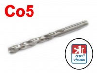 Cobalt drill for metal HSSE Co5 DIN338, 338RTIHSSCo5