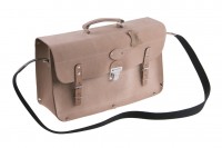 Leather tool bag 24x43x15cm with reinforced bottom