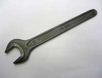 Open end wrench 17 mm single sided black, PROTECO