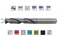 SK drill 12.0 x 95mm 3xD TiAlN 140° DIN6539, internal chl. , TRITON