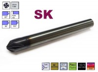 SK cutter dia. 12.0 mm 4br. for chamfering 120° AlTiN, type N, Ceranite