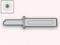 Slotting holder for hexagonal profile 9-11mm, UT-HEX-09 / 11-25