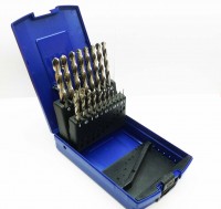 Metal drill set 1.0-10 mm x 0.5 mm HSS with cylindrical shank, RATIOLINE