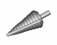 Step drill for metal 6-30mm HSS with straight slot with hexagon, CZTOOL