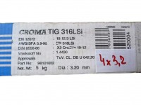 Welding wire 3.2 mm ELGA CROMA 316LSi TIG, 1 kg