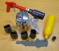 Pneumatic sandblasting gun with accessories ZS-3