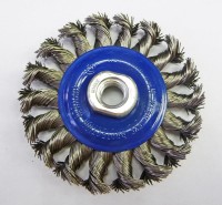 Round brush 100mm braided STAINLESS STEEL