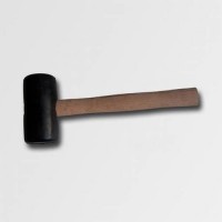 Rubber mallet 55mm with wooden handle, Czech production