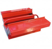 Metal tool case 404x200x150mm with 5 compartments, TB123