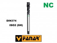 Machine tap M10x1,0 HSSE PM S-NC TiCN ISO2(6HX) DIN374 spiral (45°), FANAR