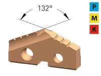 Drilling insert HSSE-PM 132° for steel, stainless steel and cast iron, Karnasch