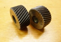 Knurling wheel dia. 20mm angled - pair CSN 227155 + CSN 227156