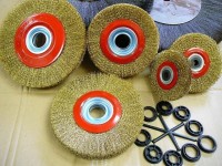 Circular brush - steel, for stand sander, XTLINE