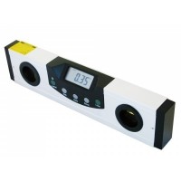 Digital magnetic spirit level with cross laser