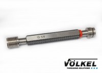 Double-sided G thread plug gauge - GO/NOGO , VOLKEL