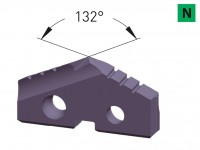 Carbide drill insert 132° for non-ferrous materials, Karnasch