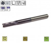 Carbide cutter for composite materials 5fl. 25 ° TiAlN, CERANIT