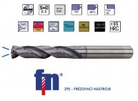 SK drill bit 5xD AlTiN 140° DIN6537 K, internal cooling , ZPS