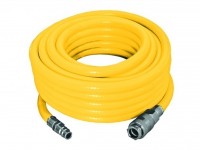 Braided compressor hose 9 x 15mm - 5m with quick couplings