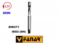 Machine tap M8 left HSSE ISO2(6H) DIN371 spiral (40°), FANAR