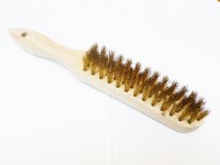 Brass hand brush, wire 0.15 mm