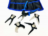 Set of pliers with interchangeable attachments - 5 in 1