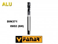 Machine tap M8 HSSE-PM TiAlSiN GAL ISO2(6H) DIN371 spiral (15°), FANAR