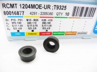 Replaceable insert RCMT 1204MOE-UR; T9325, PRAMET