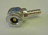 Corner end piece for tire filler, 8mm, silver