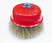 Cup brush 100mm non-braided - coated, XTLINE