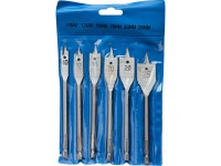 Set of flat drills for wood 10-25mm, Extol Craft