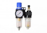 Air pressure regulator 1/4 "G with sludge trap - separator and lubricator ZFC2000