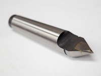 Carbide-tipped flattened dead center 60 ° DIN807 / CSN 243317