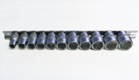 Set of heads 10-19mm 1/2 "Xi-on on the rail even for damaged screw heads, Projahn