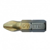 Bit 1/4 male cross PH2 TiN, WITTE