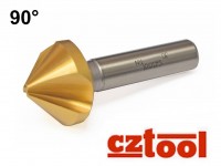 Countersink 90 ° 3-fl. HSS/E TiN , CZTOOL