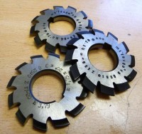 Involute milling cutter(module) M 1,75x20°, z12-13