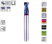 Carbide toric cutter 2fl. 30 ° TiAlN, CERANIT