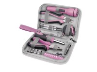 Tool set 23pcs lady - pink, Extol