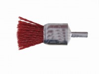 End brush 24mm on shank, nylon