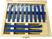 Set of turning knives 10mm with soldered inserts(11pcs)