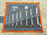 Set of open-end spanners 6-22mm(8pcs), Extol Premium